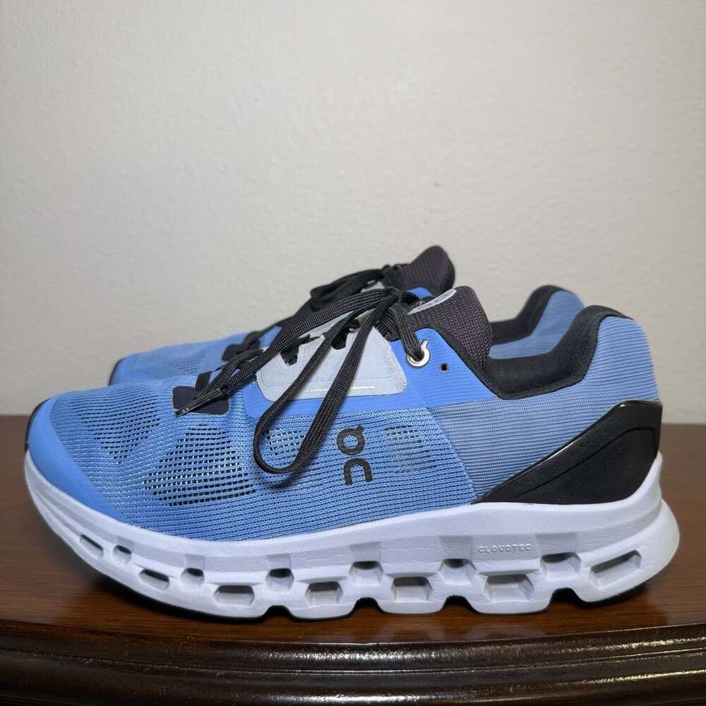 On Cloudstratus Marina/Magnet Women's Running Shoes Size US 9.5